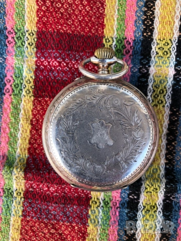 Сребърен часовник, снимка 3 - Джобни - 52533662