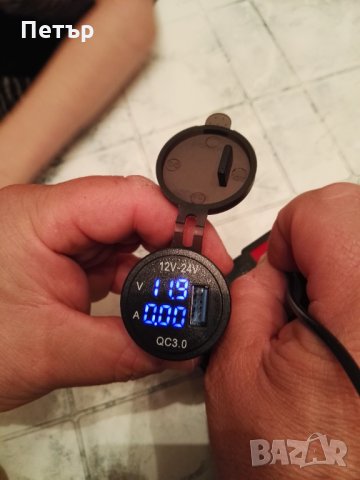 Дигитален волтметър с амперметър + USB, НОВ, зарядно за телефон, снимка 2 - Аксесоари и консумативи - 34455838