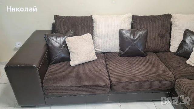 Ъглов диван с опция за сън, като нов, снимка 2 - Дивани и мека мебел - 51255962