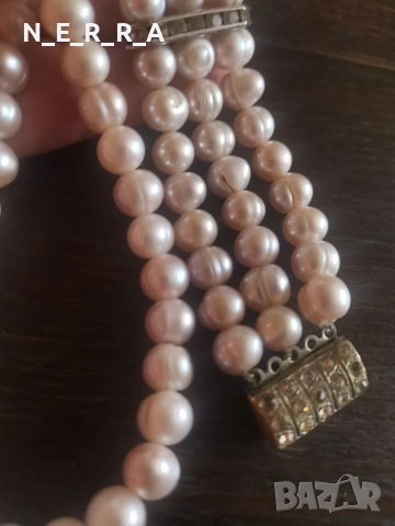 Комплект от естествени перли, снимка 4 - Бижутерийни комплекти - 53484326