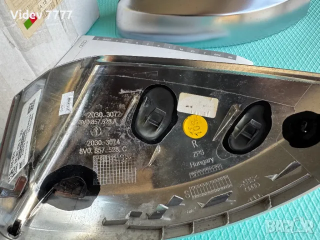 Оригинални Audi RS3 8V капаци за огледала Audi A3 8V / S3 8V Алуминиев мат хром, снимка 5 - Аксесоари и консумативи - 49963342