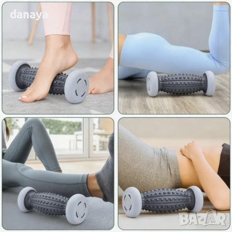 6462 Масажен ролер за крака и мускули с шипове – ролер масажор за фасция и облекчаване на напрежение, снимка 3 - Масажори - 53730700