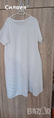 Ленена рокля ХХЛ, снимка 2 - Рокли - 50744263