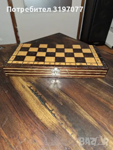 ръчно изработен дървен шах , снимка 4 - Други - 49213522