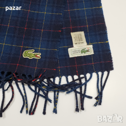 LACOSTE Вълнен Шал 180х30cm, снимка 3 - Шалове - 44765421