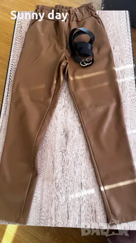 Дамски кожен панталон, снимка 2 - Панталони - 47542970
