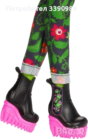 Чисто нова кукла Monster High Venus McFlytrap (Fearbook серия), снимка 4 - Кукли - 52380031