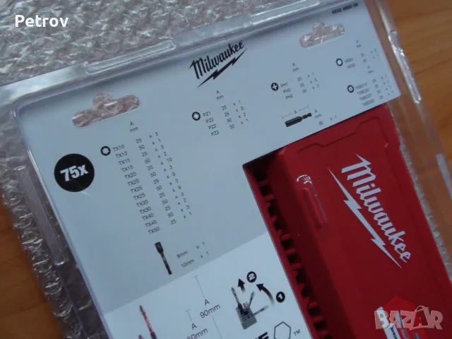 Milwaukee - SHOCKWAVE - Impact Duty - 75 броя Комплект ЧИСТО НОВИ УДАРНИ Битове, Накрайници/GERMAN, снимка 5 - Винтоверти - 44704778