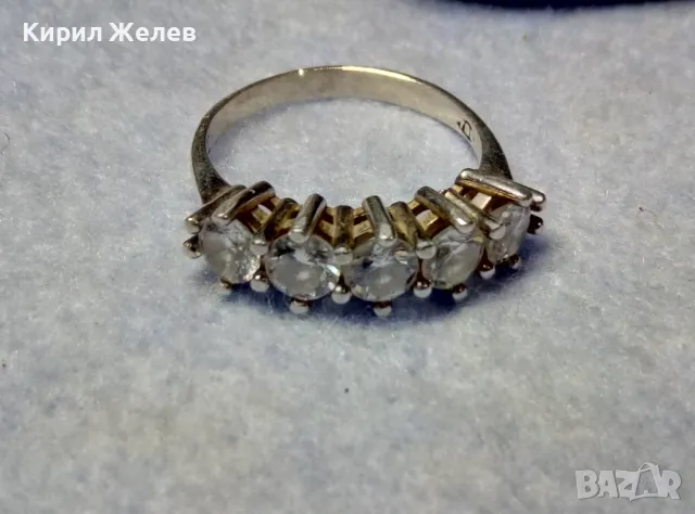 АВТОРСКИ СКЪПОЦЕНЕН СРЕБЪРЕН ПРЪСТЕН СРЕБРО 925 с ПЕЧАТ на БИЖУТЕРА и ФАСЕТИРАНИ СКЪПИ ЦИРКОНИ 50131, снимка 7 - Пръстени - 49876882