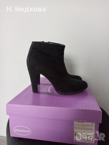 Високи велурени боти Graseland , снимка 3 - Дамски боти - 38844667