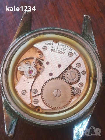 Швейцарски часовник FALCON. 17rubis. Vintage watch. Swiss made. Механичен механизъм. Мъжки часовник , снимка 2 - Мъжки - 39638518