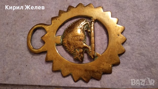 ТАРАЛЕЖ Старо БРОНЗОВО ДЕКОРАТИВНО АРТ ПАНО за СТЕНА АНГЛИЯ 34000, снимка 6 - Пана - 38928102