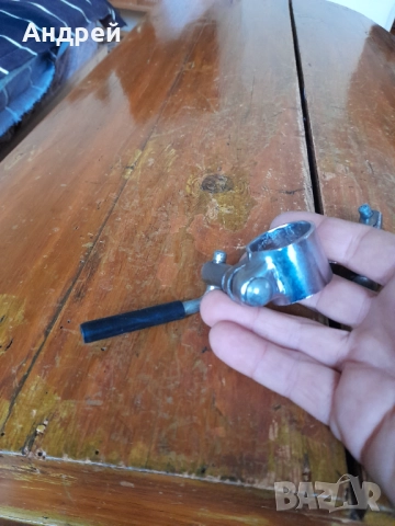 Стари стягащи скоби за седалка,кормило на велосипед, снимка 3 - Части за велосипеди - 52211986