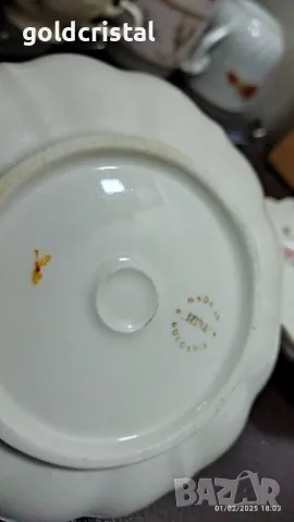 Български порцелан Изида чинийки, снимка 2 - Антикварни и старинни предмети - 42224971