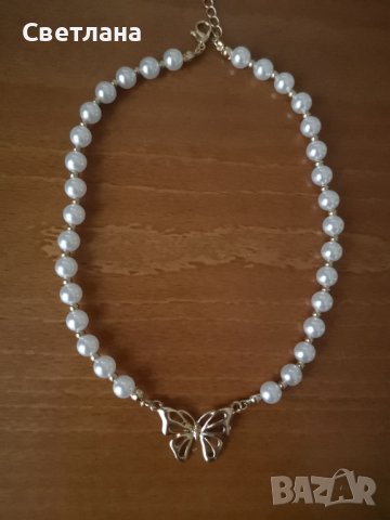 Колие/чокър с перли, снимка 1