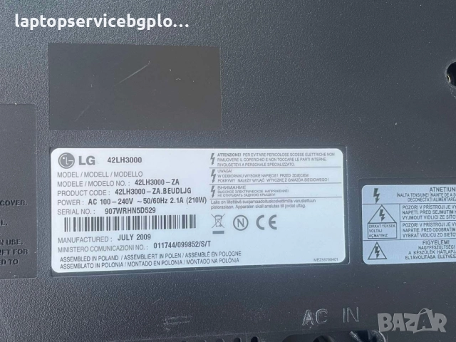 T-CON TCON BOARD 42T06-C03 за TV LG 42LH3000 42" LCD TV T420HW04 V.0., снимка 4 - Части и Платки - 52231048