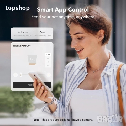 Нова PETLIBRO Автоматична хранилка за котки и кучета 5 литра с 5G WiFi с времеви режим и сензор ..., снимка 5 - За кучета - 51637915
