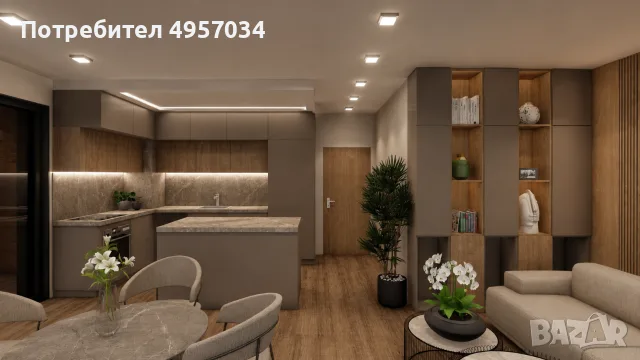 Тристаен апартамент, снимка 8 - Апартаменти - 56384242