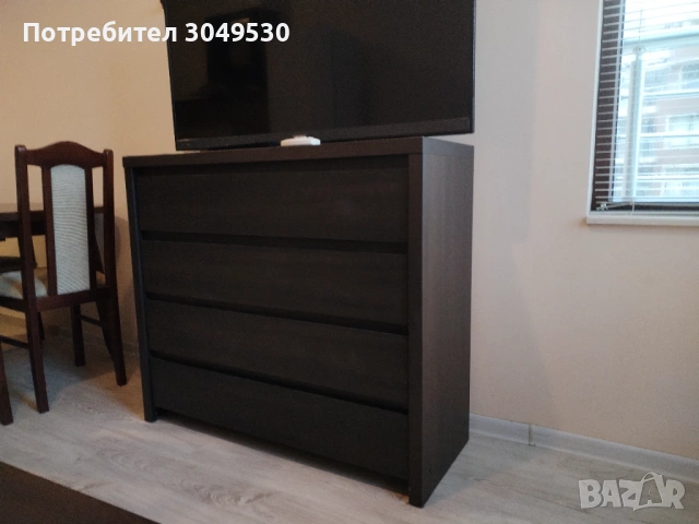 Скрин/Комод цвят венге , снимка 2 - Шкафове - 53438295