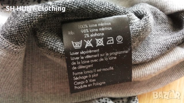 WE NORWEGIANS Zip-Up 100% Merino Wool размер L блуза 100% Мерино вълна - 284, снимка 14 - Блузи - 41388939