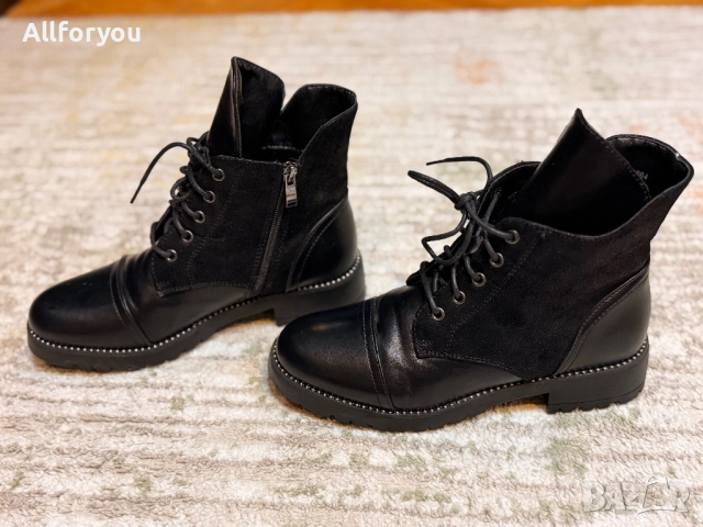 Нови! Кожени боти размер 38 , снимка 2 - Дамски боти - 52665834