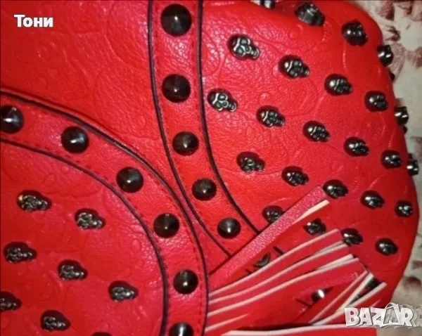 MISS LULU Оригинал Нова Кожена Дамска Раница, снимка 4 - Чанти - 53489059