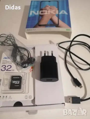 Телефон Nokia 2.2 Black Dual Sim - пълен комплект, снимка 3 - Nokia - 48466196