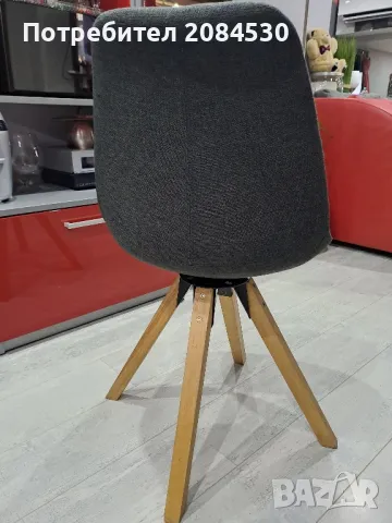  Стол - крака бук и дамаска, снимка 4 - Столове - 48890160