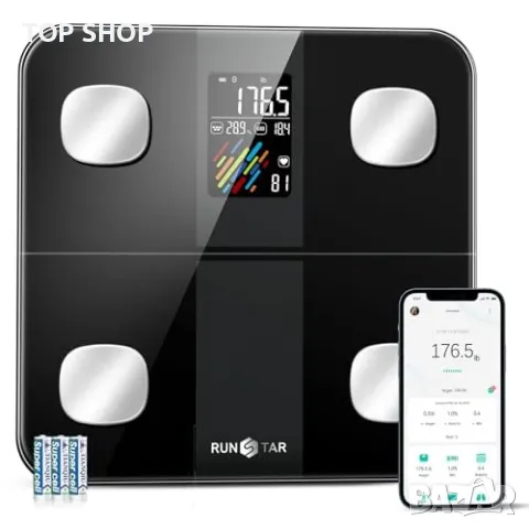 Нов смарт кантар Везни за Тяло - ИТМ, Сърдечен Ритъм, App Синхронизация