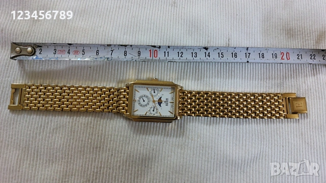 EDEN  кварцов , отлично работещ, коректно сменя дата, ден и месец, снимка 2 - Мъжки - 53593197