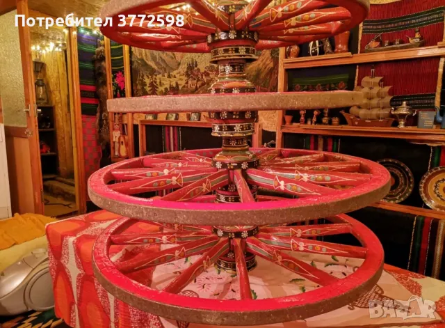 Рисувани колелета колела каруца, снимка 3 - Декорация за дома - 48066200