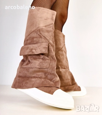 Дамски еко-велурени ботуши от Marsey, 2цвята , снимка 5 - Дамски ботуши - 52112094