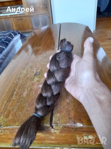 Стара плитка естествена коса #17, снимка 3 - Други ценни предмети - 51074952