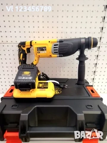 Акумулаторен перфоратор 24V 6 Ah, 2 батерии (KraftWorld), снимка 3 - Бормашини - 52261655