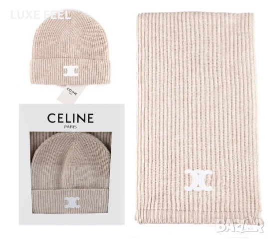 Шал + Шапка ⚜️ CELINE , снимка 13 - Шапки - 53091430