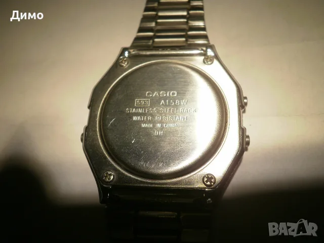 Casio A158W- мъжки електронен часовник- класика , снимка 2 - Мъжки - 55879604