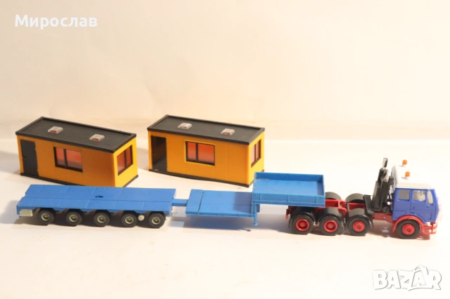 HERPA H0 1/87 MERCEDES ФУРГОН КАМИОН МОДЕЛ ВЛЕКАЧ TIR, снимка 6 - Колекции - 53764147