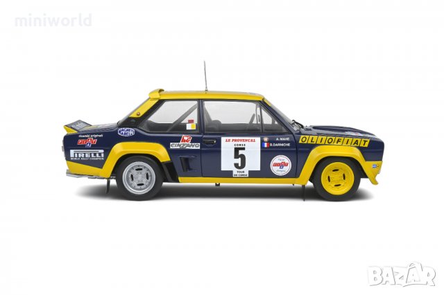 FIAT 131 Abarth Rallye Tour de Corse 1977 B.Darniche - мащаб 1:18 на Solido моделът е нов в кутия, снимка 5 - Колекции - 39143012