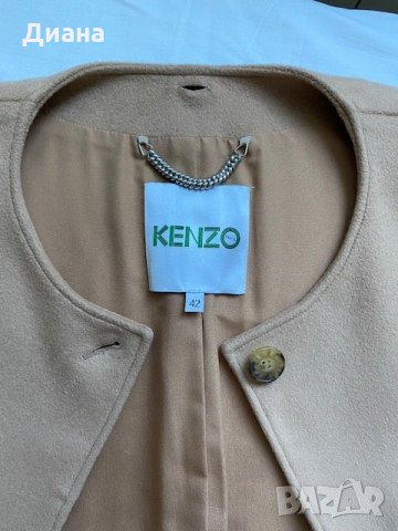 KENZO кашмирено палто, снимка 6 - Палта, манта - 34573352