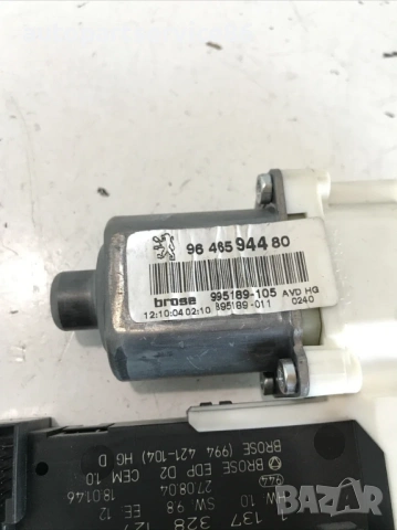 Мотор за преден десен прозорец врата Комби LHD за Peugeot 407 1.6 HDI (2005) 9646594480