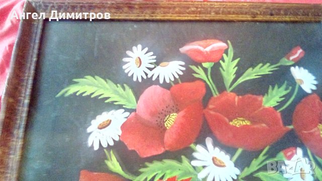 Стара картина смесена техника , снимка 8 - Картини - 41470634