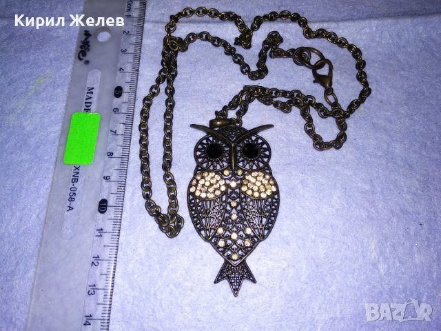 БУХАЛЧЕ МЕСИНГ с КРИСТАЛЧЕТА ФИГУРАЛЕН ФЕШЪН - АРТ МЕДАЛЬОН КОЛИЕ 34780, снимка 5 - Колиета, медальони, синджири - 39188963