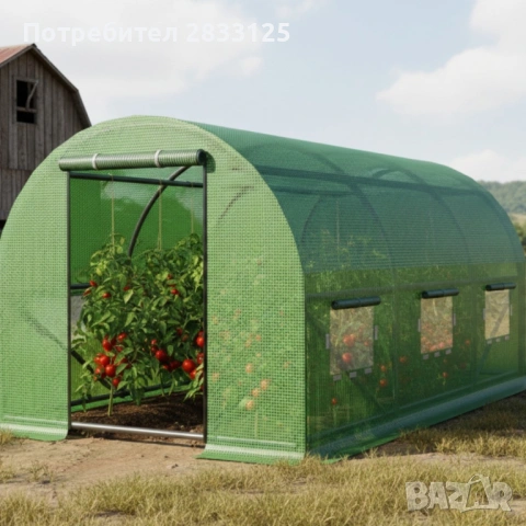 Градинска оранжерия - Професионална защита и идеални условия за вашите култури - 3,5 x 2 x 2 м, снимка 2 - Оранжерии - 53750812