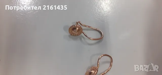 Съветски/ Руски златни обици проба 583, снимка 2 - Обеци - 48344578