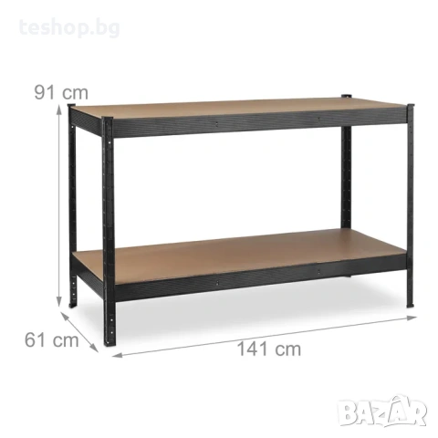 Работна маса Relaxdays, снимка 2 - Маси - 53755370