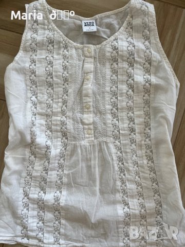 Ленен дантелен потник, снимка 2 - Потници - 38048879