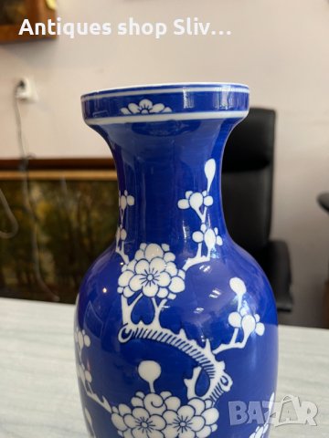 Китайска порцеланова ваза. №4362, снимка 2 - Антикварни и старинни предмети - 41800822