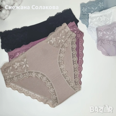 Комплект от 6 памучни бикини , снимка 2 - Бельо - 53084775