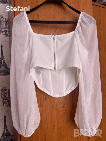 Дамска блуза корсет, снимка 2 - Блузи с дълъг ръкав и пуловери - 53811404