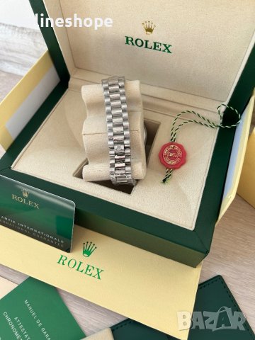 Rolex Oyster Perpetual Мъжки Часовник С Луксозна Кутия И Карта, снимка 8 - Мъжки - 44351489